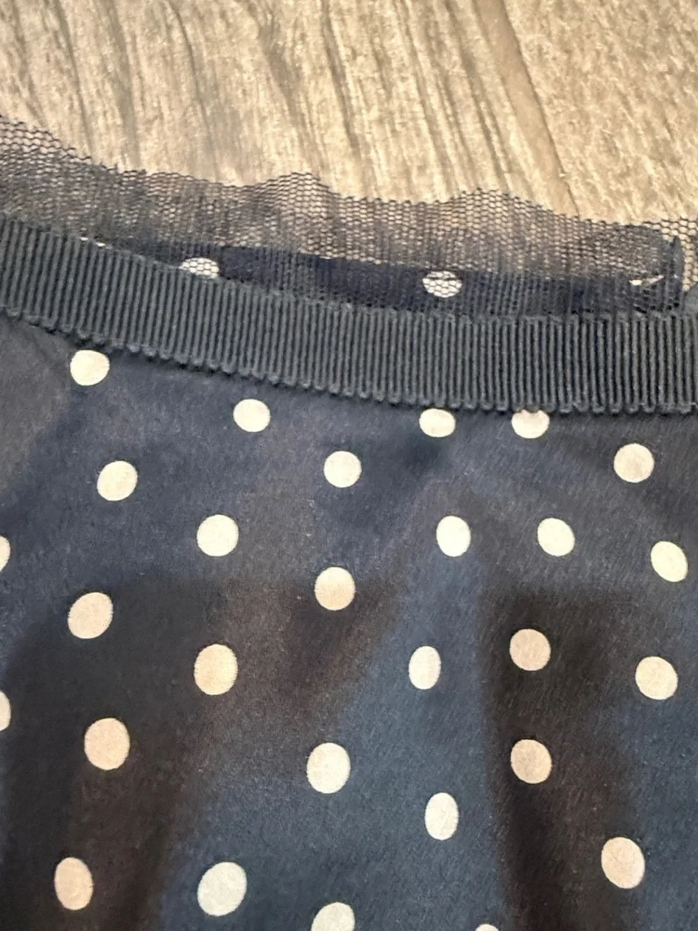 Max & Co. Silk Midi Skirt Black with Cream Polka Dots